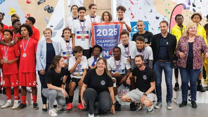 Sur la 1ere marche du podium 